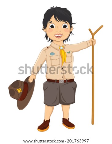 Boy Scout Vector Illustration