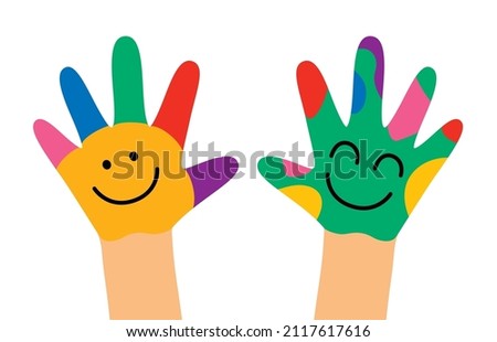 Similar – Image, Stock Photo Little hand of a newborn baby