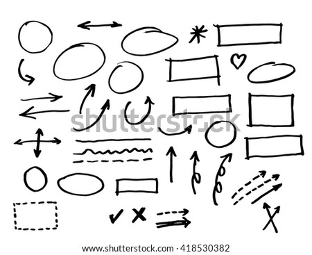 Infographics Elements Sketching Vector Illustration - 418530382 ...