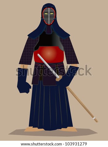 Japanese fencing master(kendo)