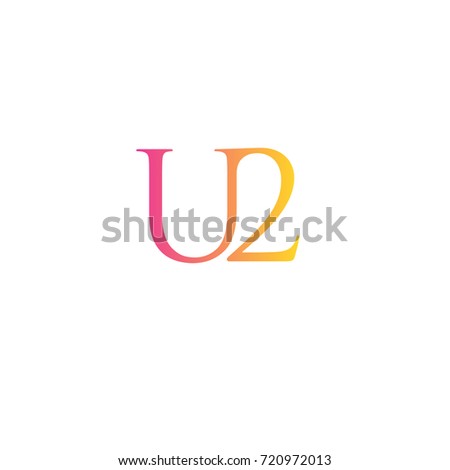 Letter U2 element logo