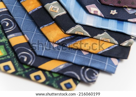 Colored Men's Silk Neckties