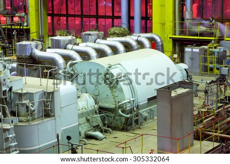 Power plant interior Photo stock © 