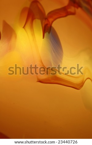 abstract design of swirls in glass. It is possible to be used as a background.