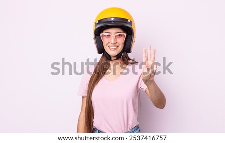 Similar – Image, Stock Photo The three riders and their dogs return after work