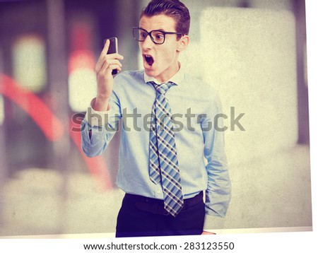 angry businessman on phone