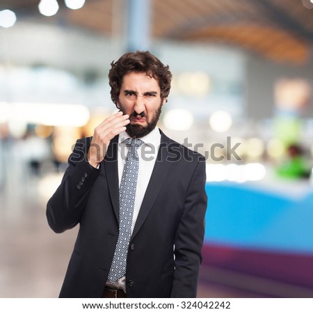 angry businessman proud pose