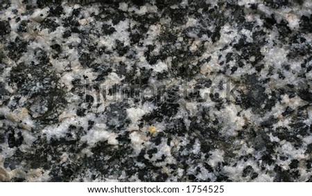 Black and white granite close up