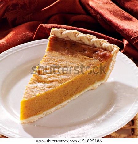 pumpkin pie plain all in focus