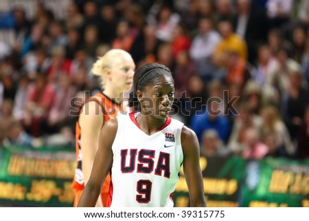 YEKATERINBURG, RUSSIA - OCTOBER 11: Christon (USA)  in a match of international tournament on UMMC CUP on basketball October 11, 2009 in Yekaterinburg, Russia