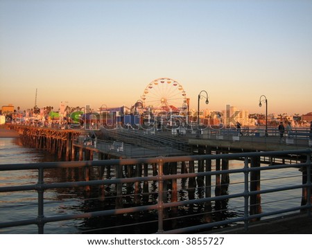 Pacific Park, Santa Monica Pier at Sunset