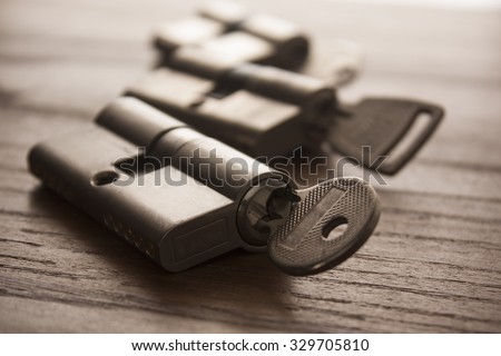 Similar – Image, Stock Photo Portal of the tenement house