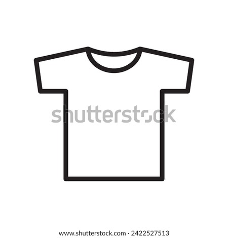 t-shirt simple icon, vector illustration 