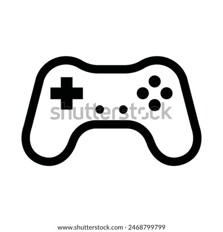 game controller icon, gamepad, joypad, joystick, vector illustration 