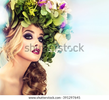 https://image.shutterstock.com/display_pic_with_logo/1054231/391297645/stock-photo--spring-girl-beautiful-model-with-flower-wreath-on-her-head-makeup-smoky-eyes-summer-girl-391297645.jpg