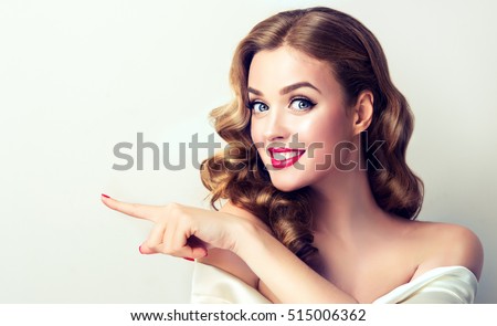 Similar – Image, Stock Photo Beautiful model looking at camera