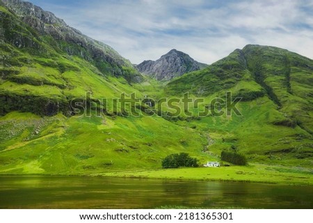 Similar – Image, Stock Photo Glencoe valley in the scottish highlands.