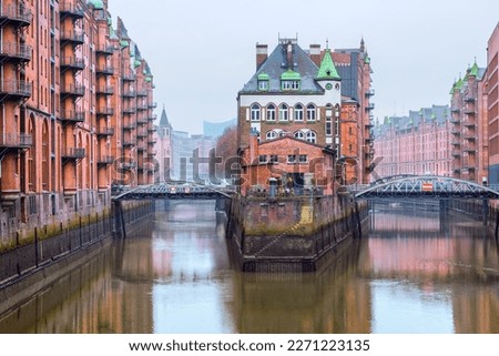 Similar – Image, Stock Photo Hamburg HafenCity by night