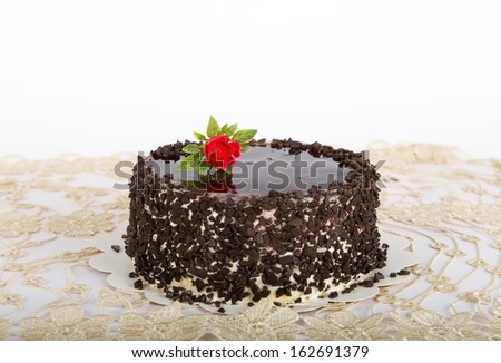 Birthday cake on a blur white warm background, cake, happy birthday, sweat gift