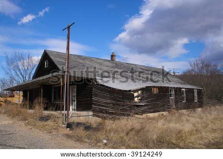 An old general store rundown and abandoned
