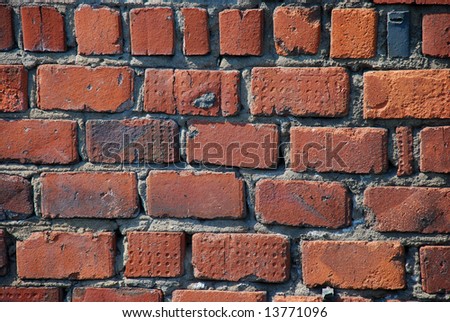 Old brick wall as a nice background or wallpaper