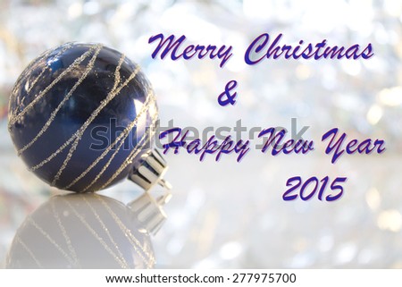 merry christmas & happy new year card