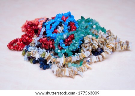 Beads made from natural stones