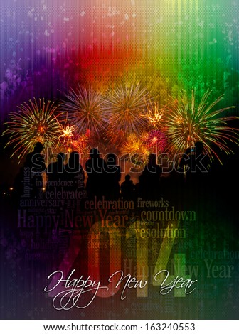 2014 Happy New Year cover poster concept