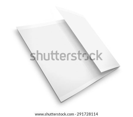 blank trifold brochure zigzag