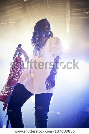LONDON - MARCH 11: Angel Haze performs at Heaven on March 11, 2014 in London.
