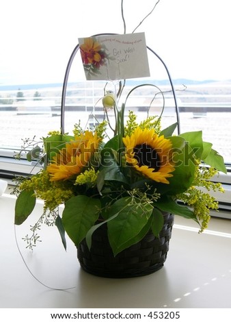 Get Well Soon Flower Basket