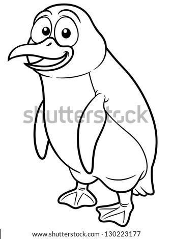 Penguin Drawing Outline | Free download on ClipArtMag