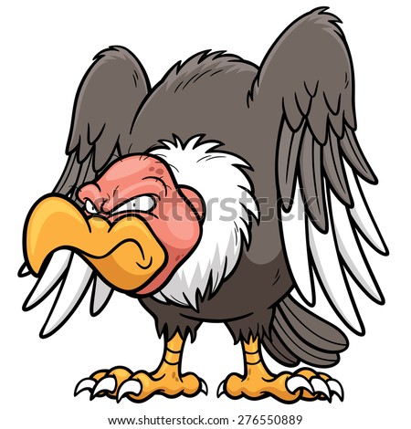 Vector Illustration Of Cartoon Vulture - 276550889 : Shutterstock