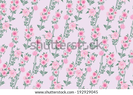 Flower seamless wallpaper. Floral tile pattern.