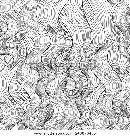 Hair Background Stock Vector Illustration 243878455 : Shutterstock