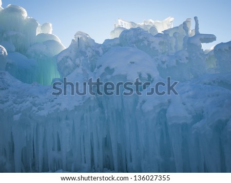 Ice Castles of Siverthorne, Colorado.