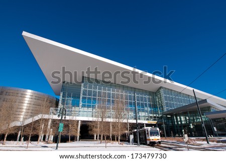 Denver, Colorado-December 6, 2011: Colorado Convention Center in Downtown Denver.