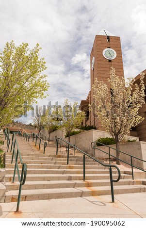 Colorado Springs, Colorado/ USA -April 26, 2014: New student orientation day at University of Colorado at Colorado Springs.