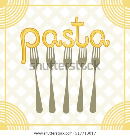 Pasta. Vector Illustration. - 517713019 : Shutterstock
