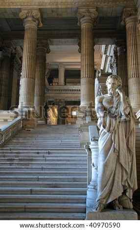 Palais de Justice, national courtroom in Brussels, Belgium.
