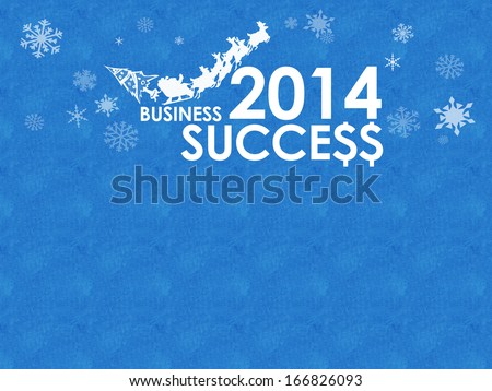 Blue Business Happy New Year card background