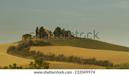 Property on a hill from Tuscany