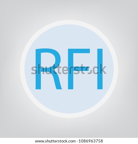 RFI (Request For Information) concept- vector illustration