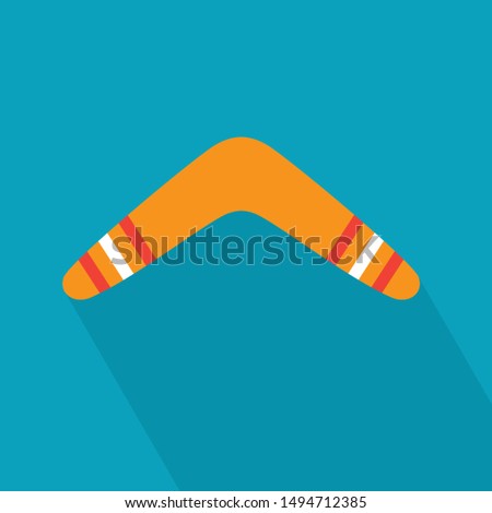 colorful boomerang icon- vector illustration