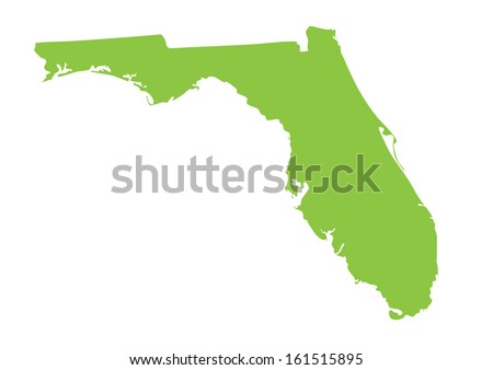 green map of Florida