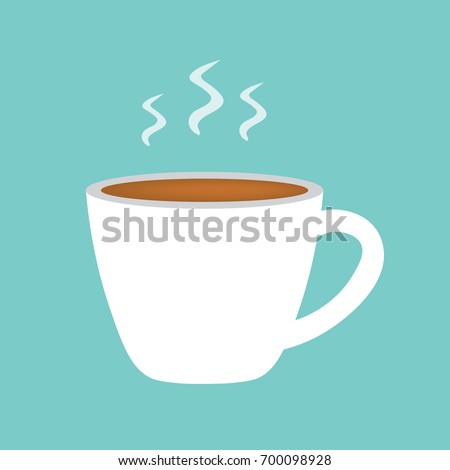 hot coffee cup icon- vector illustration