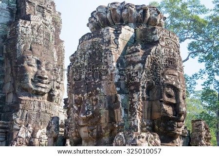 Siem Reap, Cambodia - Feb 3 2015: Angkor Thom. a famous Historical site(UNESCO World Heritage Site) in Angkor, Siem Reap, Cambodia.