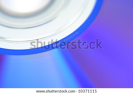 An abstract shot of a DVD suitable for use as a background.