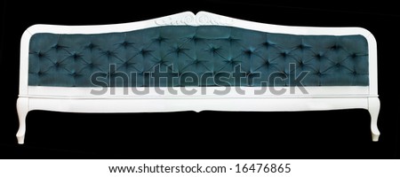 Luxurious furniture - bed side in retro style isolated on black in high resolution and detail