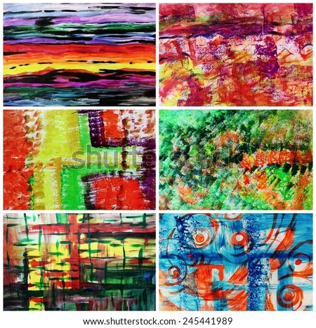 Colorful abstract backgrounds or Creative design for web, Painting decorating